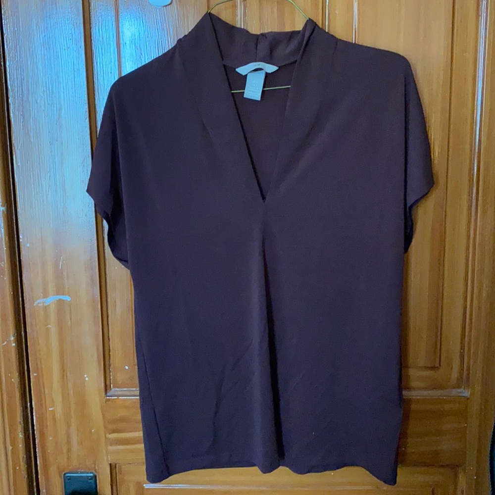 H&M Dark Maroon Blouse